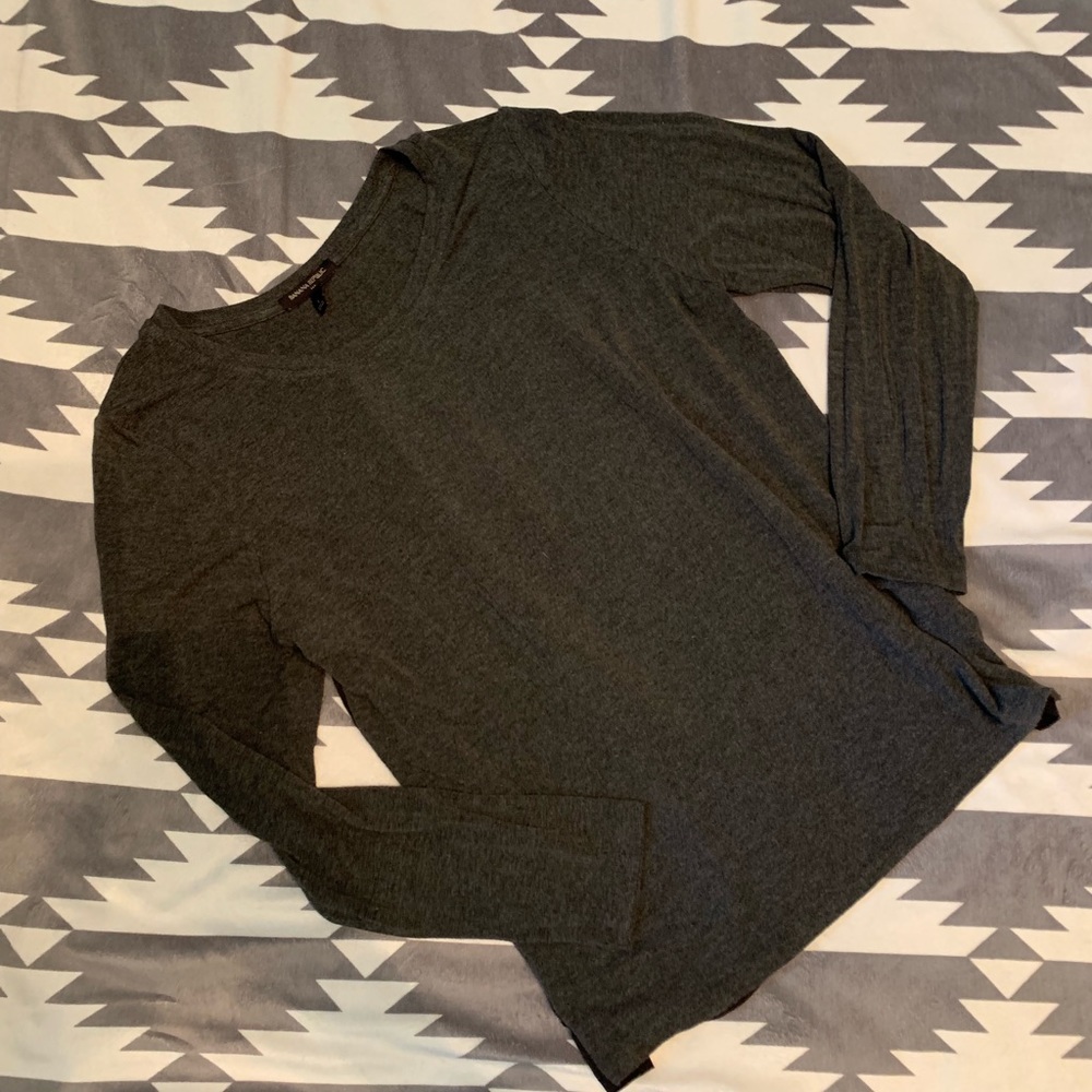 NWOT Banana Republic Charcoal Flowy Slouchy Top